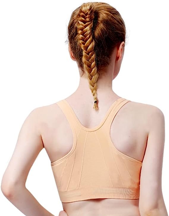 Women's Zip Front Sports Bra Wireless Yoga Sports Bras